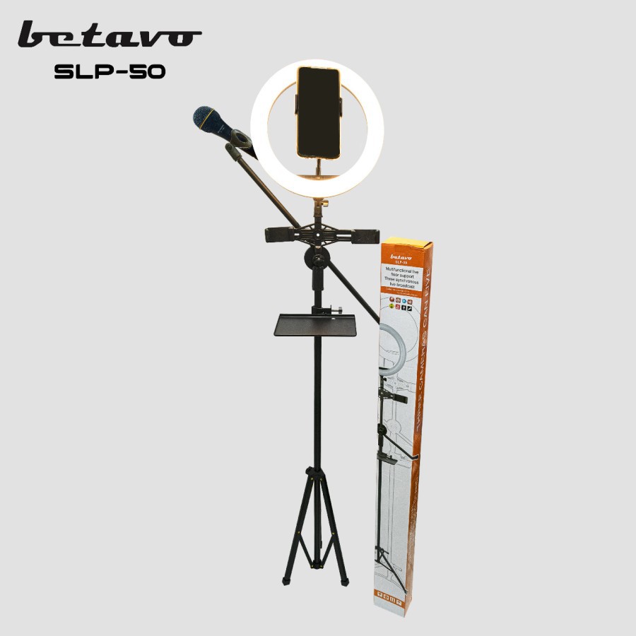 STAND MIC RING LIGHT HOLDER HP BETAVO SLP 50 PROFESSIONAL STAND MIC