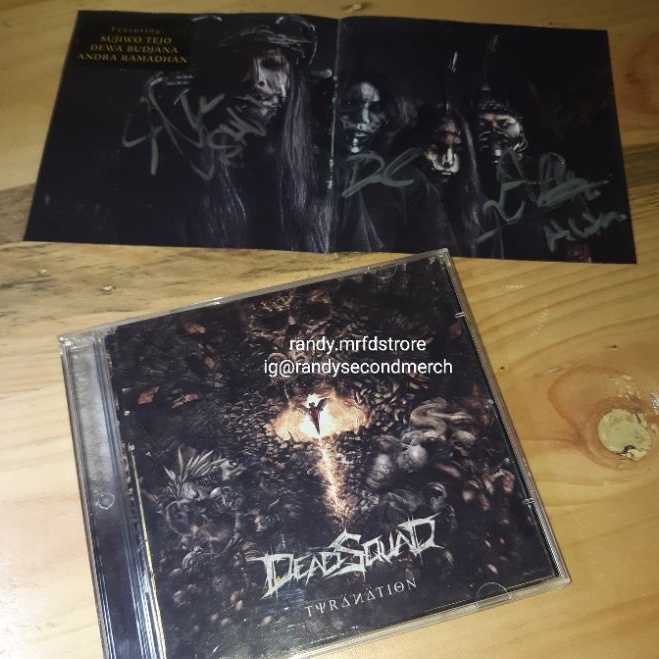 CD Deadsquad Tyranation Full Tanda Tangan