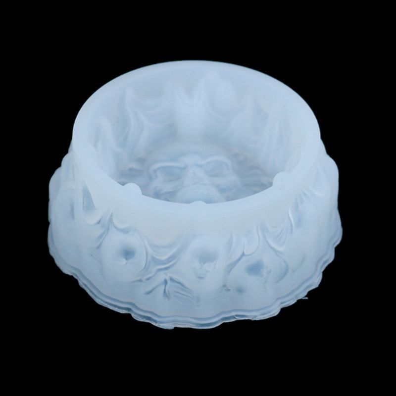 SIY  Crystal Epoxy Resin Mold Skull Ashtray Casting Silicone Mould DIY Crafts Desktop Decoration Making Tool