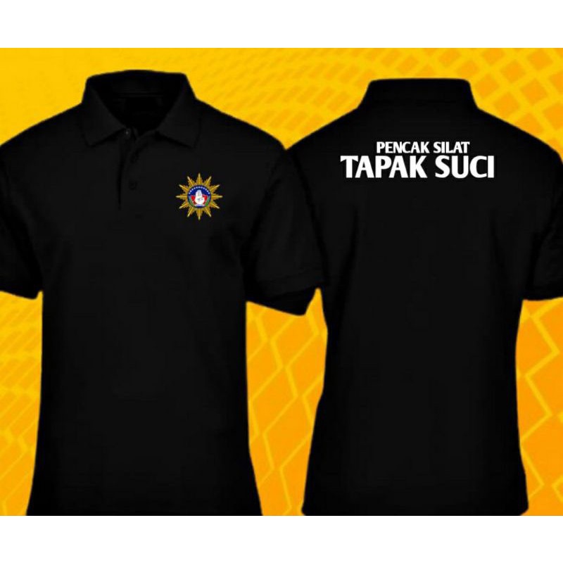 KAOS POLO BERKERAH TAPAK SUCI LOGO DEPAN BELAKANG PENCAK SILAT TAPAK SUCI BAJU POLO