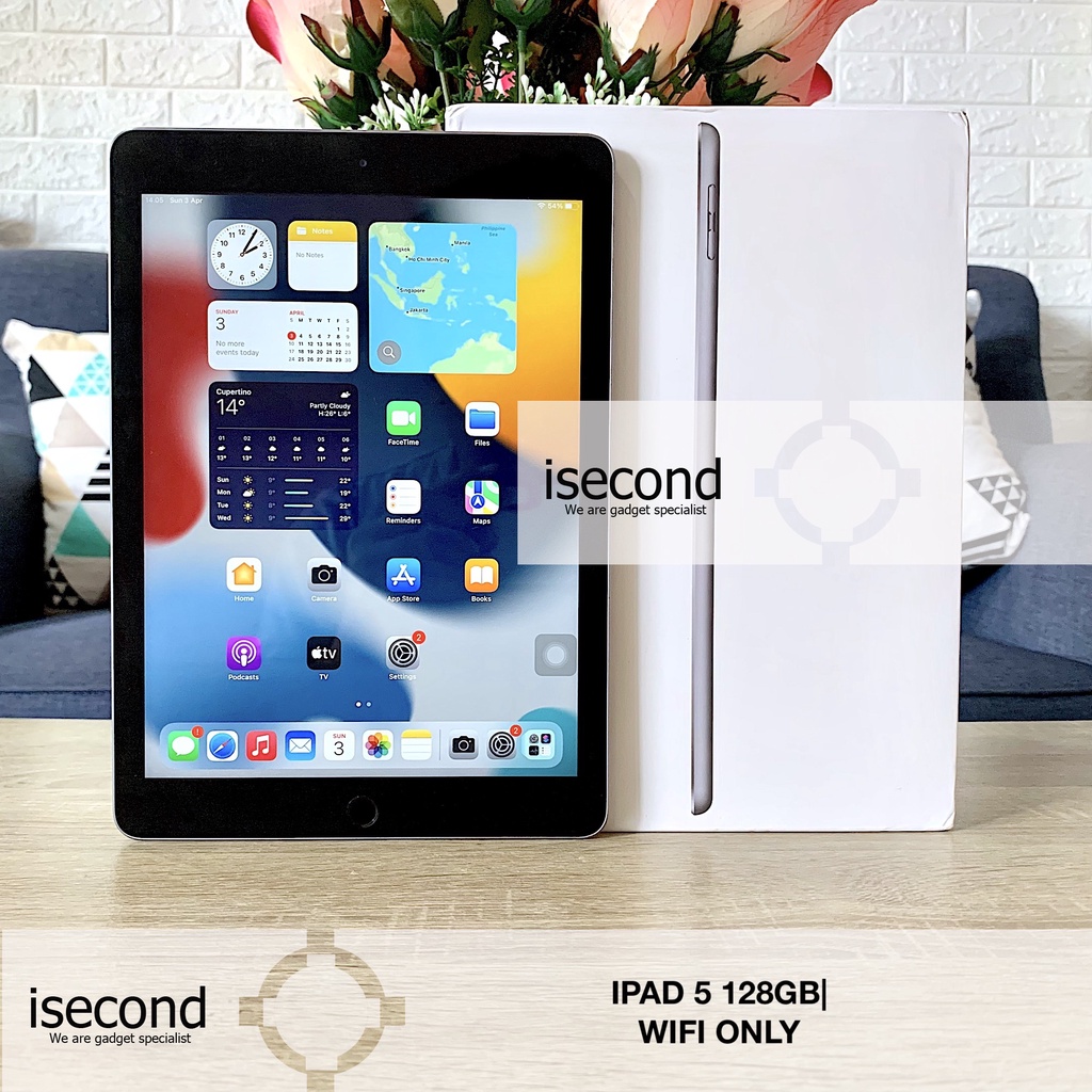 Ipad 5 2017 128GB WIFI ONLY Second Fullset Mulus
