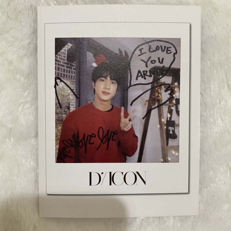 BTS dicon JIN seokjin postcard photo sharing OFFICIAL | posca pc poca baret