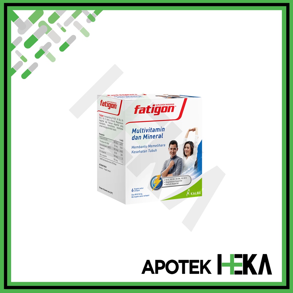 Fatigon Multivitamin dan Mineral 1 Box isi 10x6 Kaplet (SEMARANG)