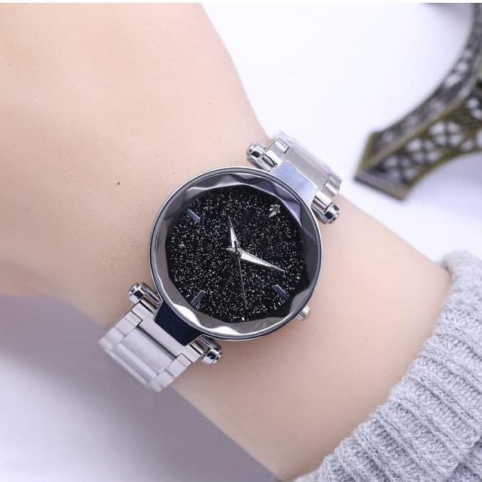 WBS ✅COD JAM TANGAN WANITA ANALOG RANTAI GROSIR MURAH MAGNET KOREA FASHION COUPLE PRIA RB002-2