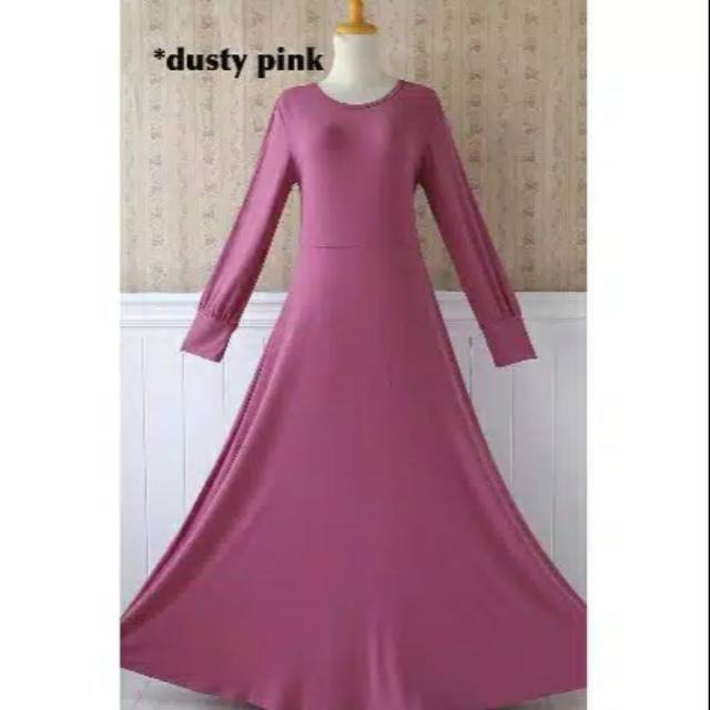 Gamis Jersey Polos Size M