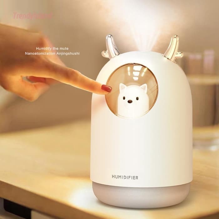 Humidifier Diffuser model Beruang 300ML Ultrasonic Pelembab Ruangan