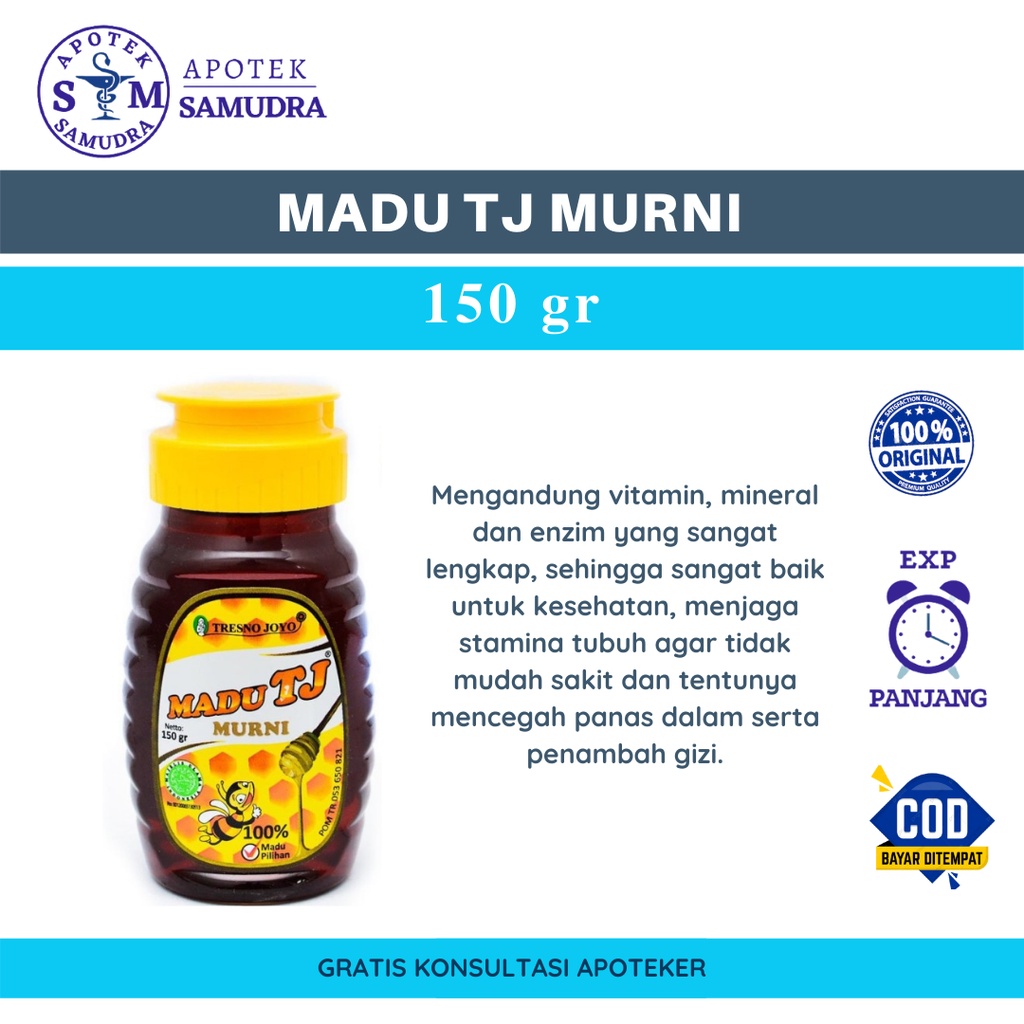 

MADU TJ MURNI - 150 gr madu murni mencegah panas dalam melembabkan bibir menjaga stamina tubuh mengobati sariawan penambah gizi meningkatkan nafsu makan menjaga kesehatan kulit menjaga kesehatan mengobati bibir pecah-pecah