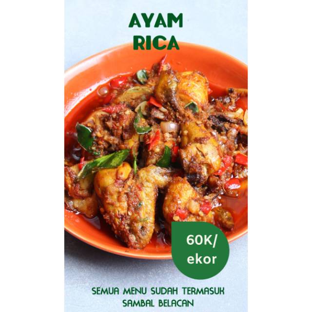 

Ayam Rica Siap Makan / 1 Ekor