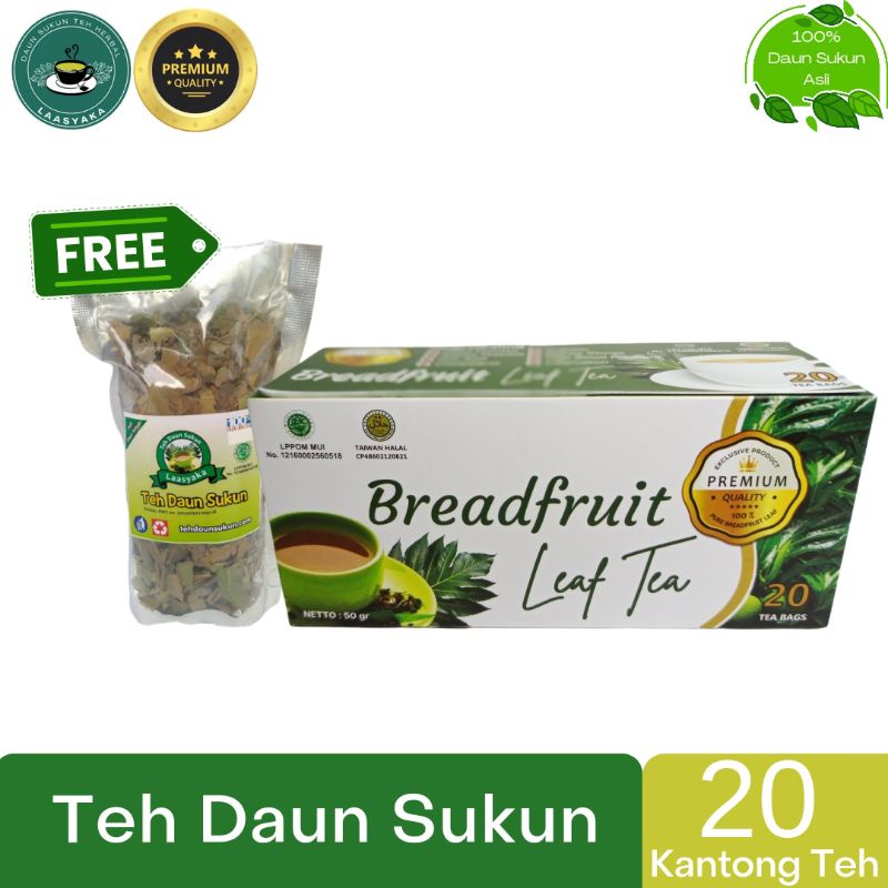 

Teh Daun Sukun Premium Laasyaka Original Banyak Manfaat Kesehatan