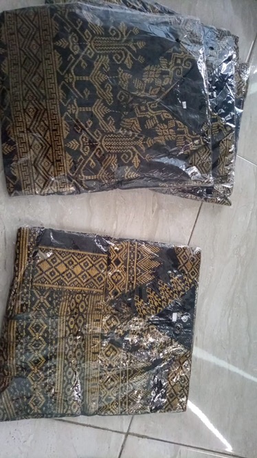 Kemeja Batik Pria Lengan Pendek Motif Anjani Gold