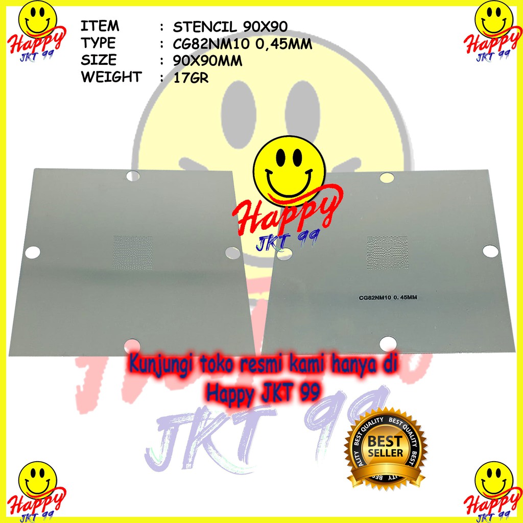 [ HAPPY JKT 99 ] STENCIL 90X90 CG82NM10 82NM10 NM10 SLGXX QMNJS CG82TPT