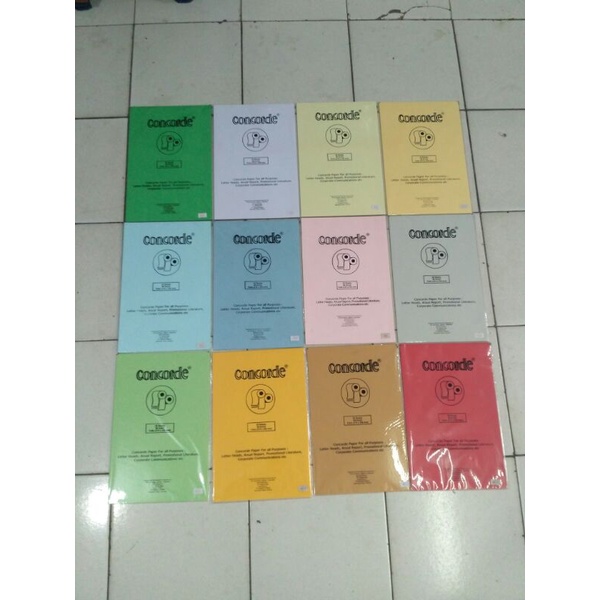

Kertas Concorde Folio 90 gram/m2, 1 pack isi 20 sheets.