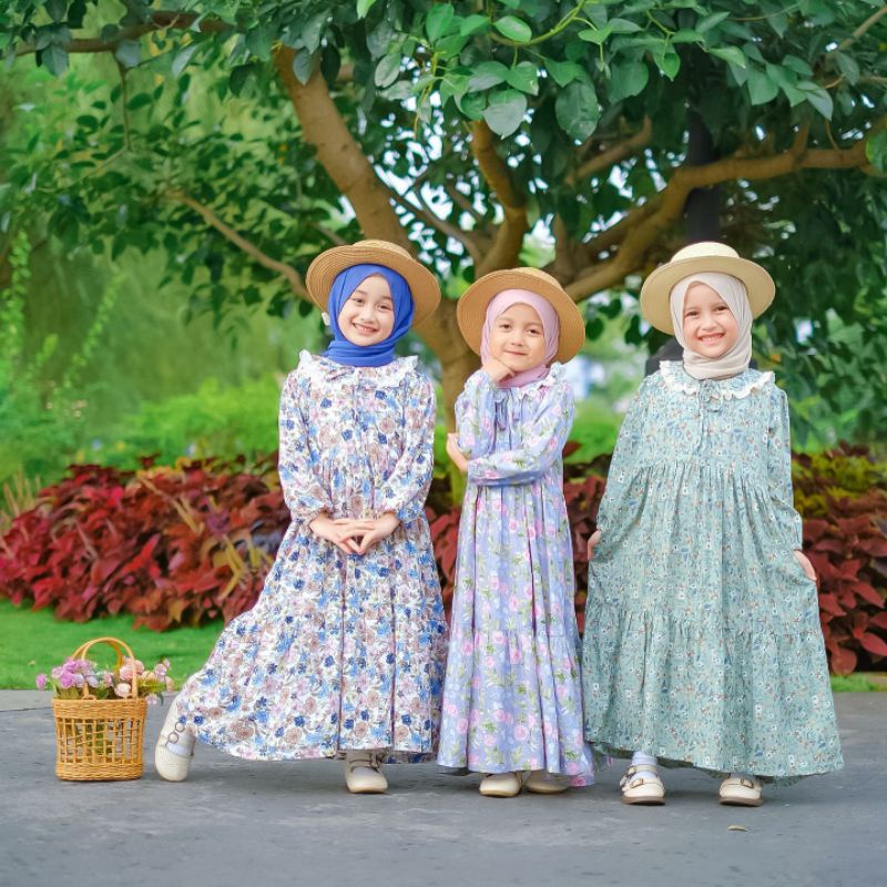 BEIBOO – Pakaian Baju GAMIS KAWAII BY CASILA Katun Rayon Fashion Baju Muslim Baju Gaun Baju Gamis Dr