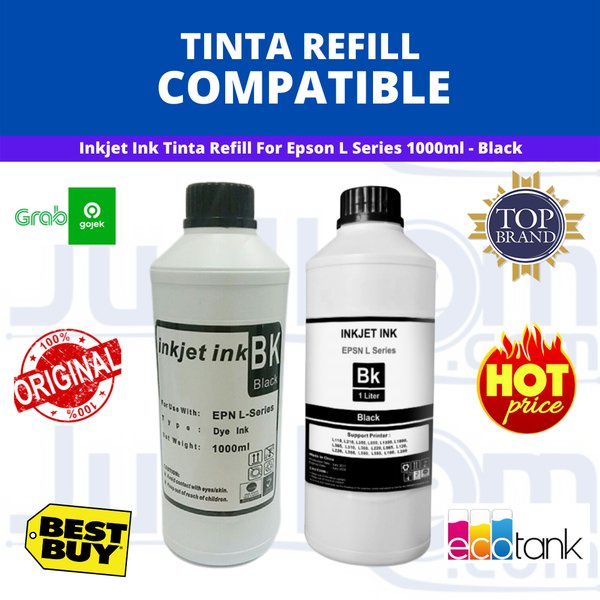 Tinta Refill for Epson L Series Inkjet Ink 1000ml - black