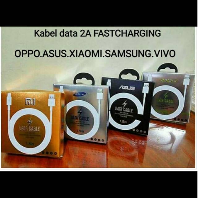 KABEL DATA 2A FAST CHARGING MICRO V8 MANTAP MURAH MERIAH