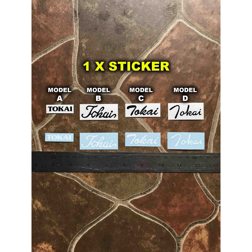 Gitar Tokai Sticker Tempel Headstock Elektrik Akustik Stratocaster Superstrat Telecaster Lespaul Sg