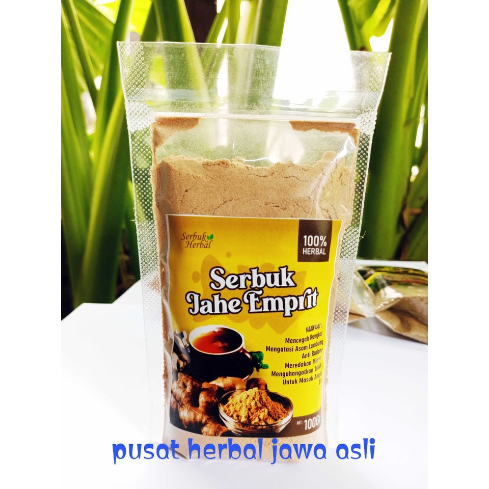Jahe Emprit 100g Jahe Emprit Bubuk Jahe Emprit Instan Serbuk Jahe Emprit Cendhani Minuman Herbal