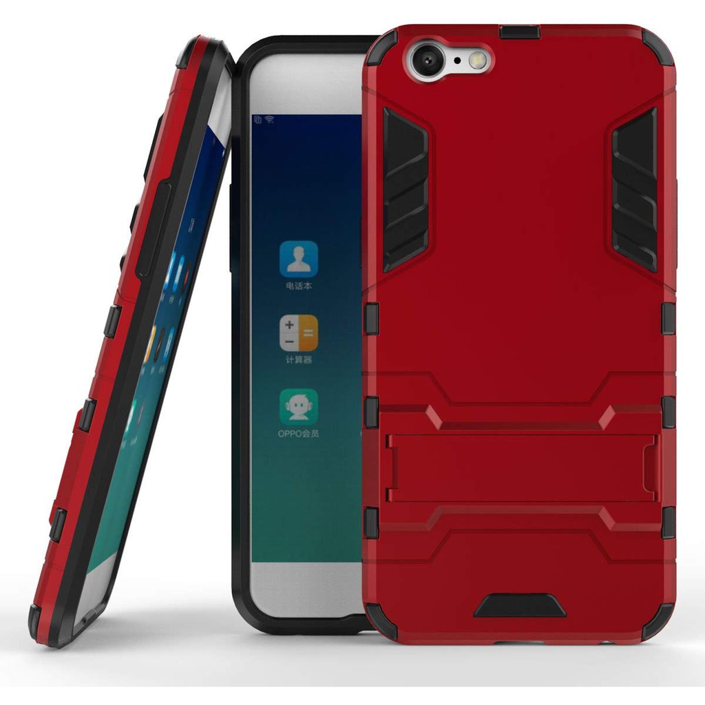 PROMO CUCI GUDANG Case KICKSTAND (MERAH) Robot Armor HARDCASE -ALL TYPE