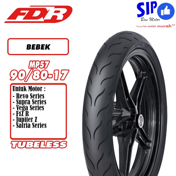 Ban motor bebek Soft Compound FDR Sport MP57 90 80 17 Tubeless