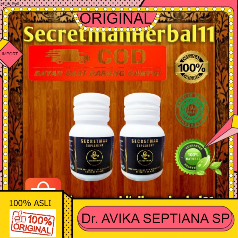 100% ASLI KAPSUL SECRETMAN PENAMBAH DURASI