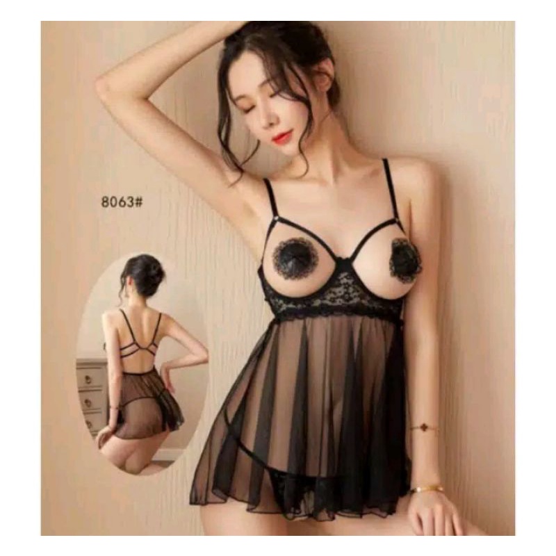 LINGERIE BAJU TIDUR CHARLIZE OPEN CROTCH