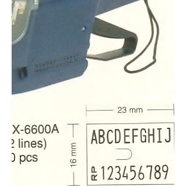 

★ LABEL HARGA/PRICE TAG JOYKO MX - 6600A 2 BARIS ♪