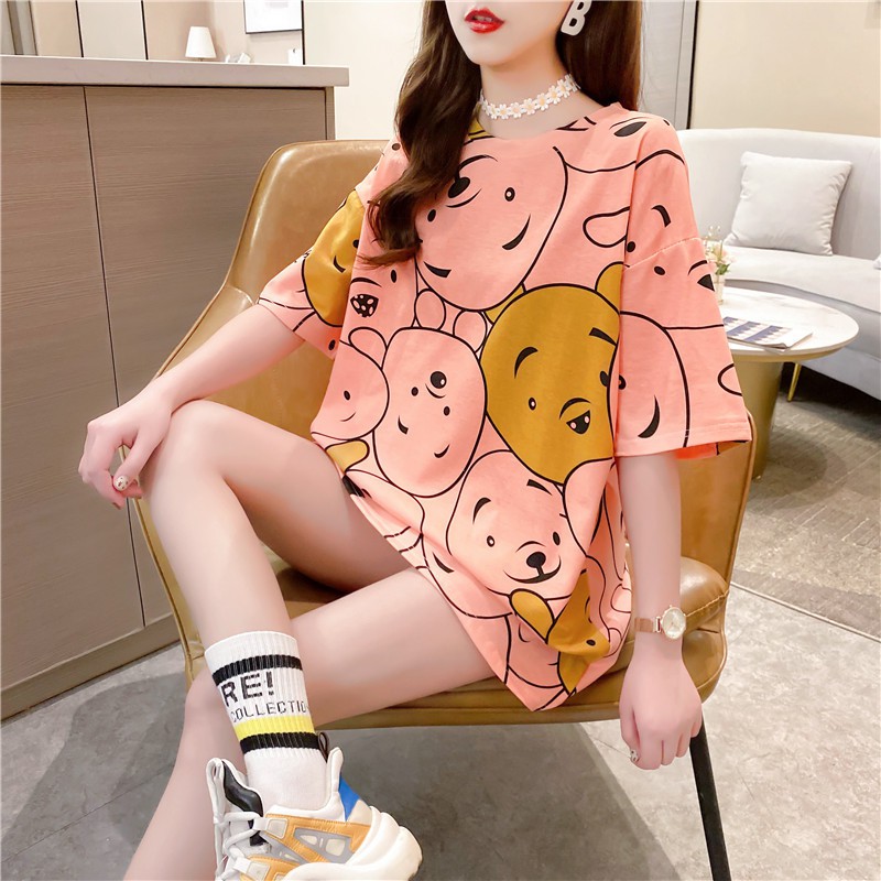 OVERSIZED TEE POOH IMPORT KATUN TEBAL