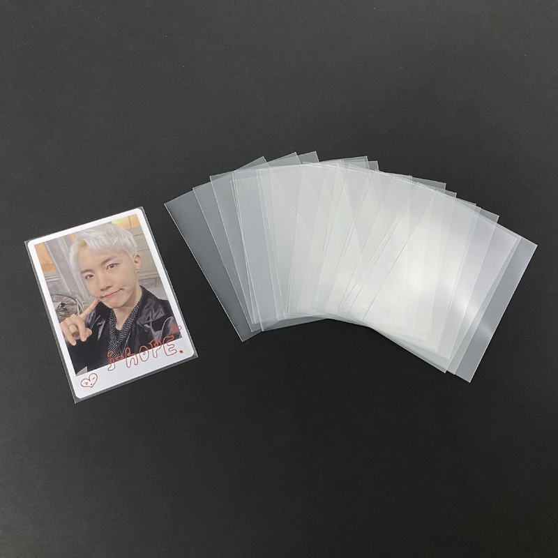 50 Pcs / Pack Pelindung Kartu Idol Fotocard Inner Sleeve Ygo Mtg Ukuran 7x10cm