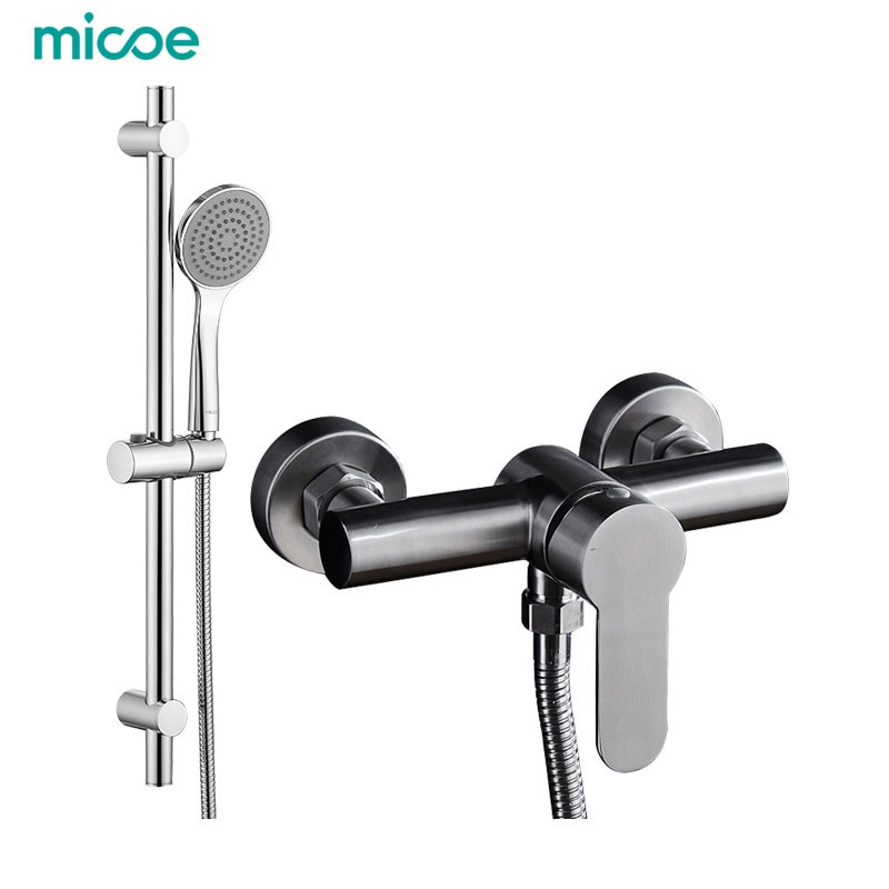Micoe paket stainless steel 304 kran dan shower kamar mandi  untuk panas dan dingin
