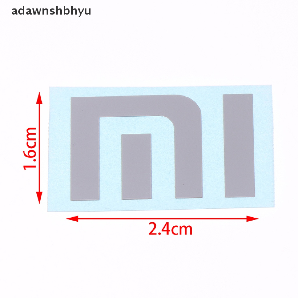 Stiker Logo adawnshbhyu Bahan Metal Warna Silver Untuk Laptop / Handphone Xiaomi MI