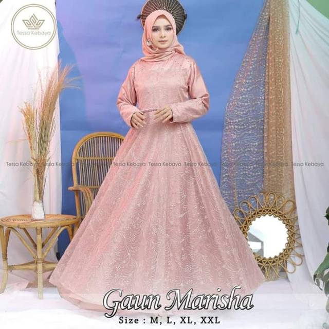 Gaun Pesta Mewah Arina Marisha Series Original Brand Tessa Kebaya