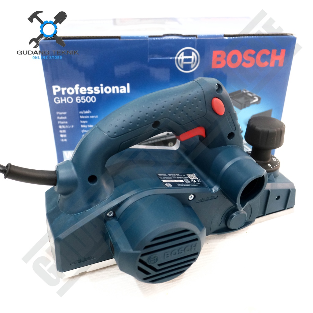 Mesin Planer Planner Serut Kayu BOSCH GHO 6500  / Alat Pasah Ketam Sugu LISTRIK GHO-6500 BOSCH