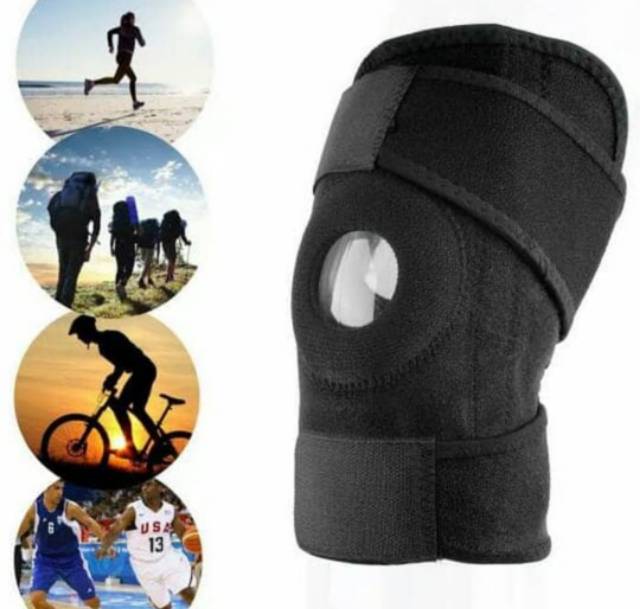 [TERMURAH]Deker Alat Pelindung Penyangga Lutut Kaki Open Patella Knee Support Brace