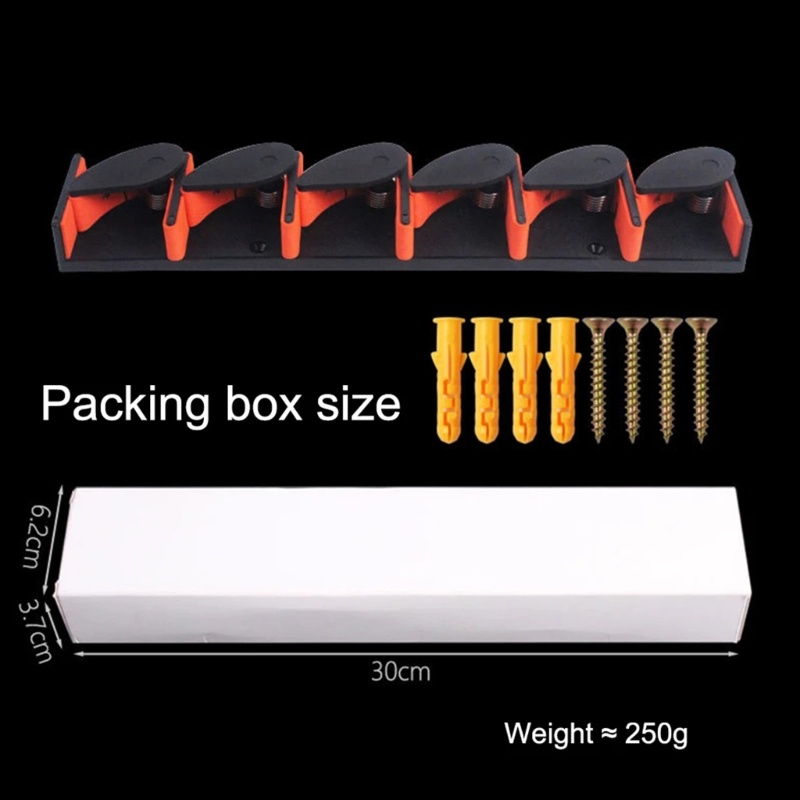 Rak Holder Penyimpanan Joran Pancing 6 Slot Model Tempel Dinding