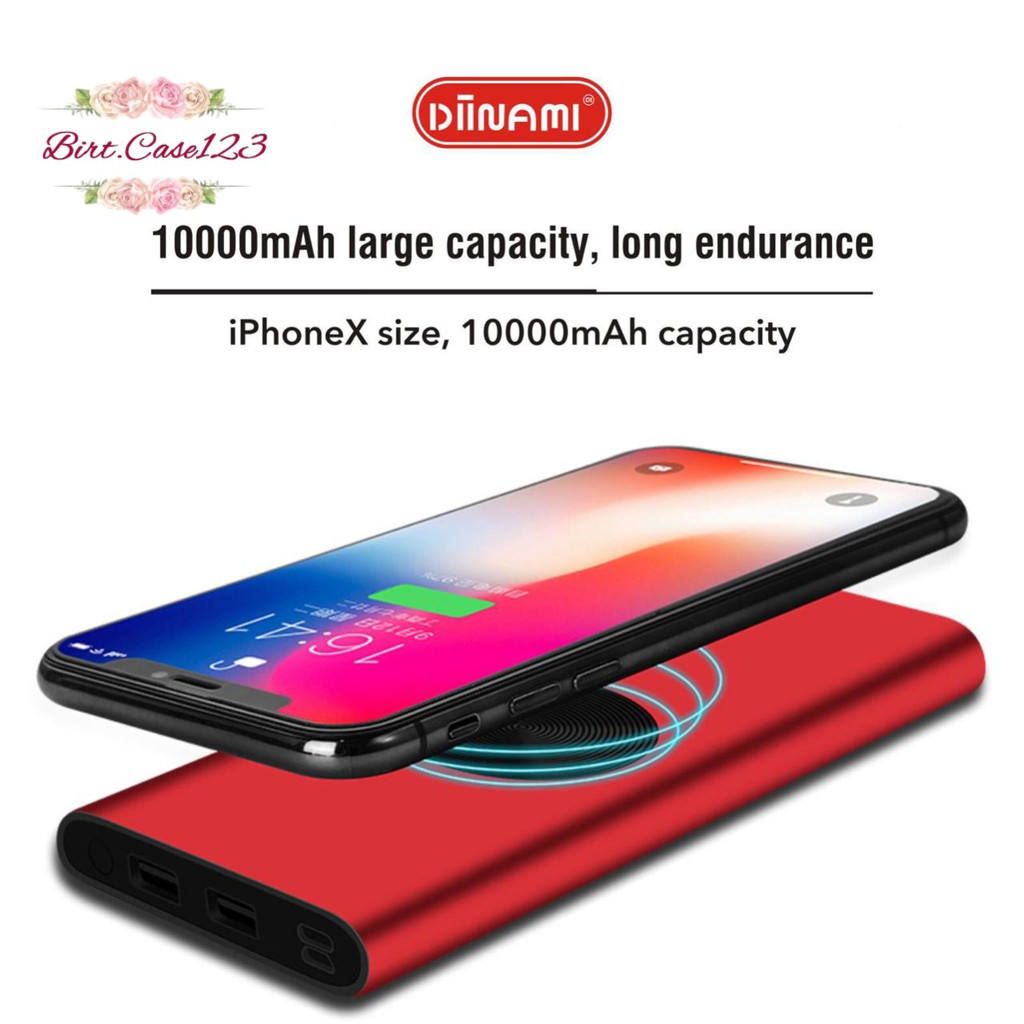 BM105 Powerbank diinami Y17W real 10000MAH + wireless charger power bank BC1365