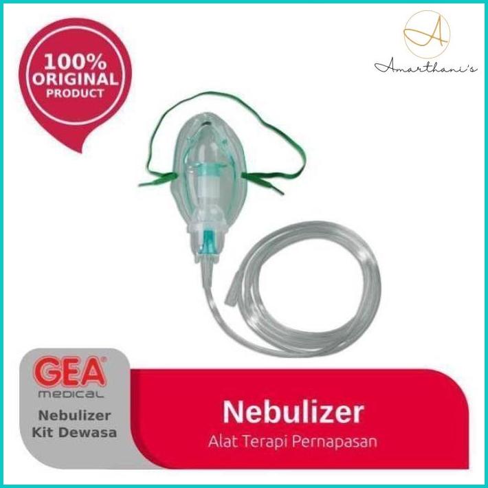 Ac - Masker Nebulizer Uap Pengencer Dahak Gea Medical Nebuliser Mask Adult