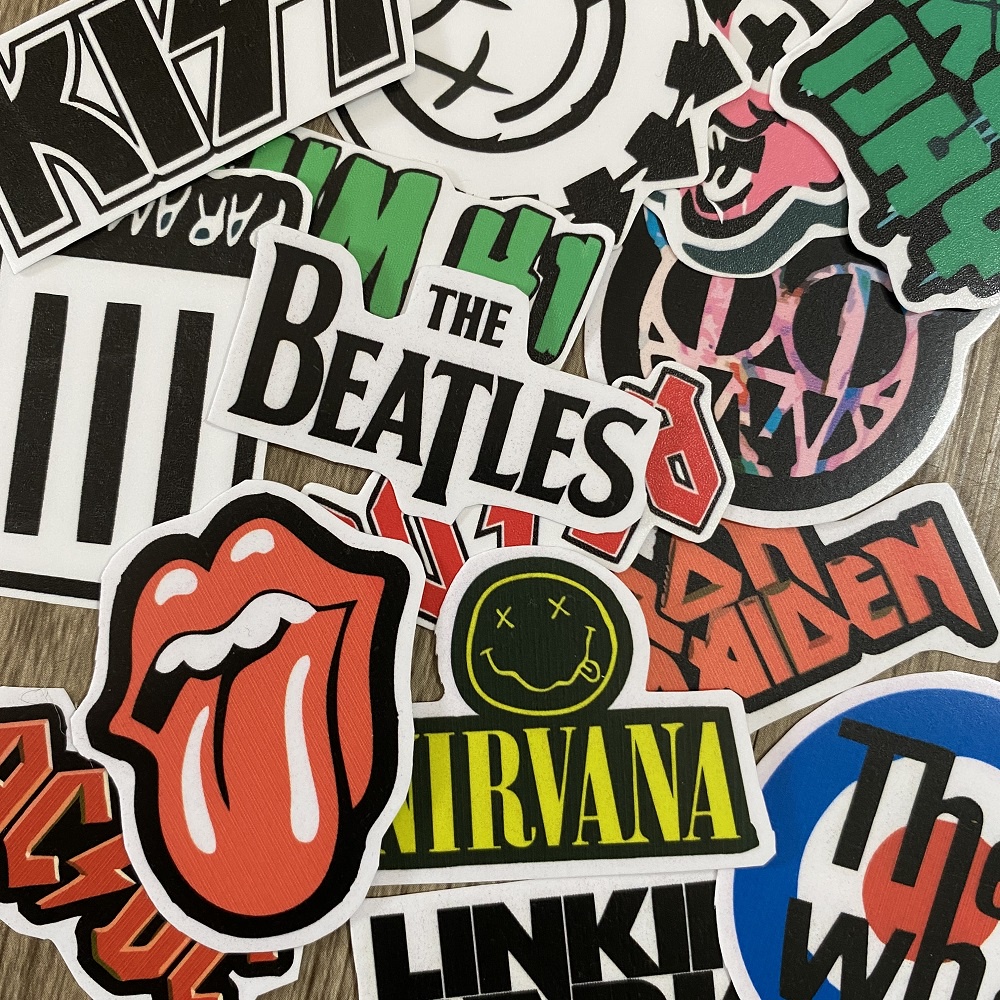 

Sticker Pack Tumblr Aesthetic Band Musik Rock Classic Metal Kiss Nirvana Ac Dc The Beatles The Who Iron Maiden Coldplay Linkin Park Waterproof Hiasan Laptop Notebook Botol Tumbler Case Hp DIY Stiker Lucu Sticker Laptop Notebook