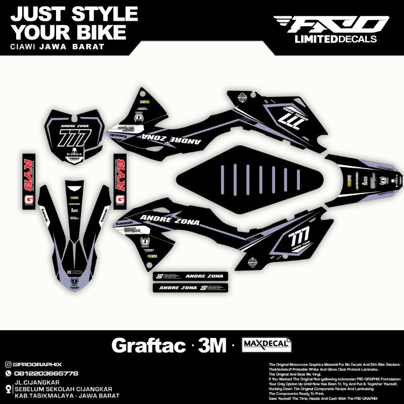 Decals Full body kawasaki Klx bf150