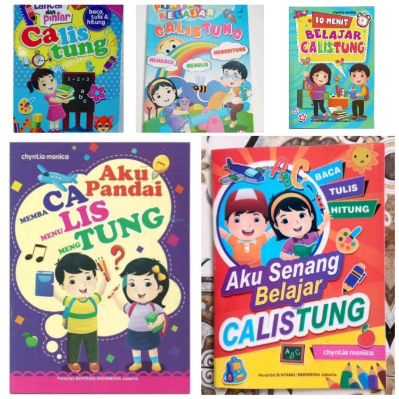 ORI satu paket buku calistung untuk anak usia dini penerbit bintang Indonesia