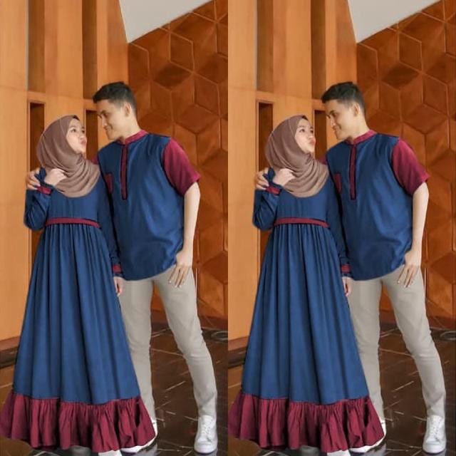 Serbuuu Couple Aron / Cp Aron Baju Pasangan Muslim Fashion Termurah &amp; Terbaru ORI