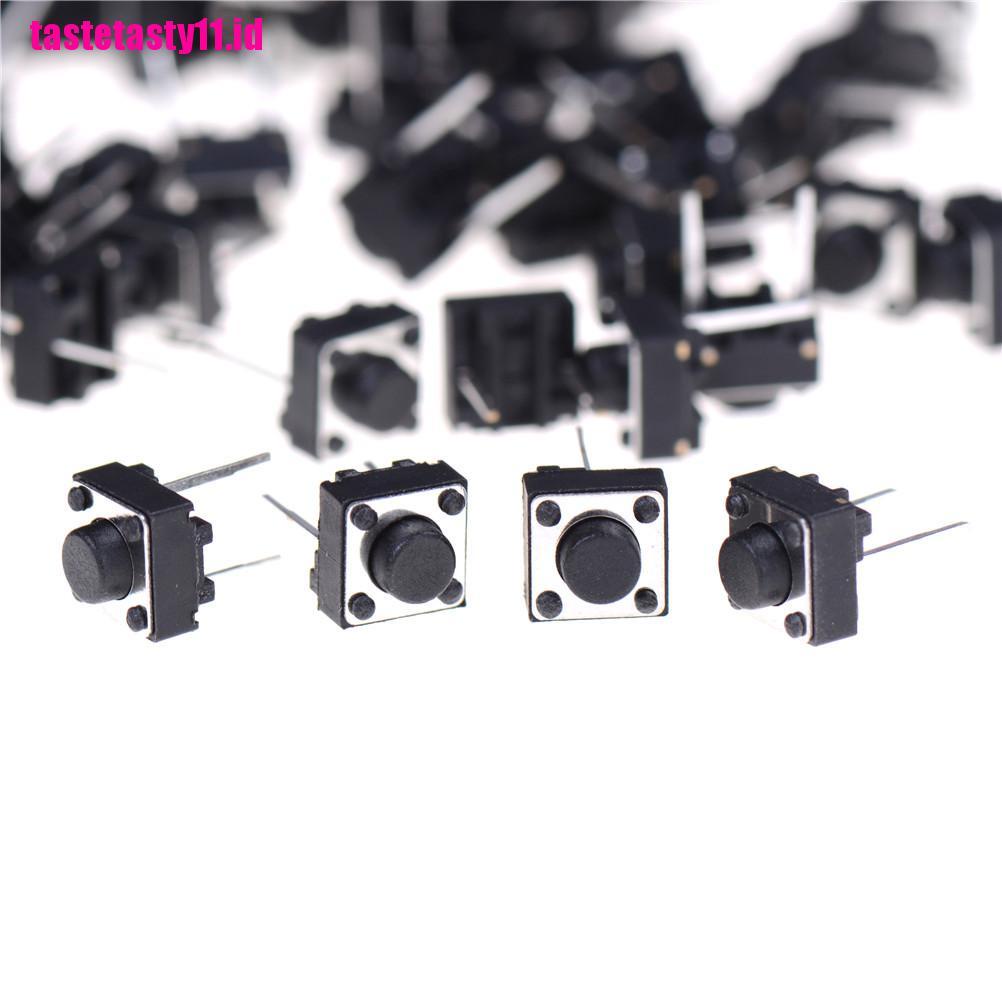 100 Pcs Tombol Tekan Tactile 2 Pin Ukuran 6x6 X 5mm