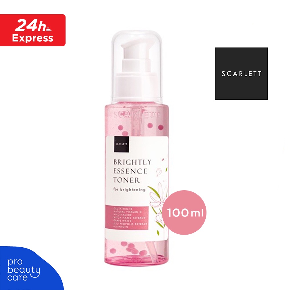 Scarlett Whitening Essence Toner - Brightly Toner / Acne Toner (100 ml) - Toner Wajah