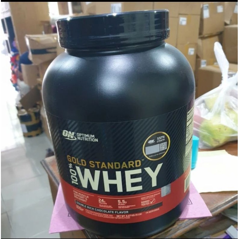 Jual ON Gold Standard Whey Protein 5Lbs | Shopee Indonesia