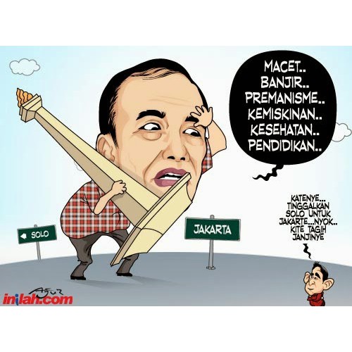 Karikatur Wajah Lucu