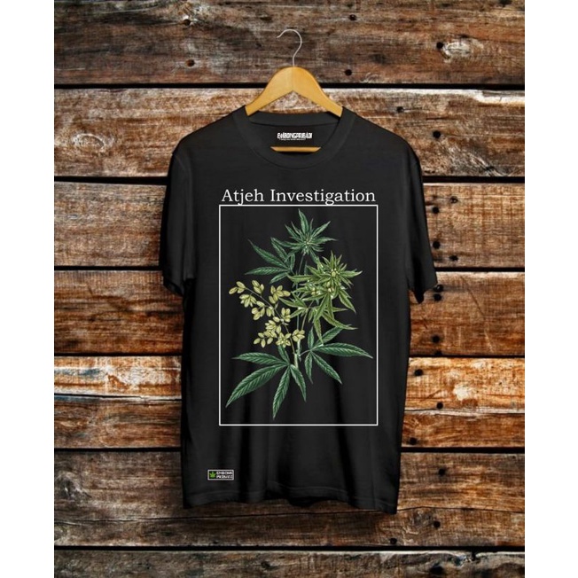 T-SHIRT//ATJEH//INVESTIGATION//HITAM//EMBONGPRIBADI