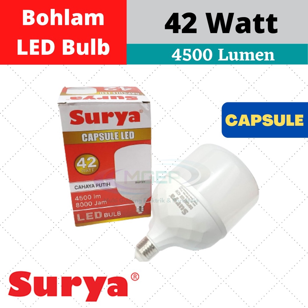 Lampu LED Surya Capsule New 42 Watt 42 W Putih Cool Daylight Original