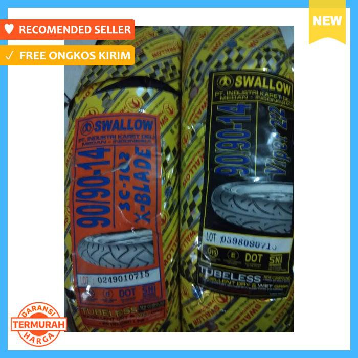 BAN LUAR TUBELESS SWALLOW 90/90 14