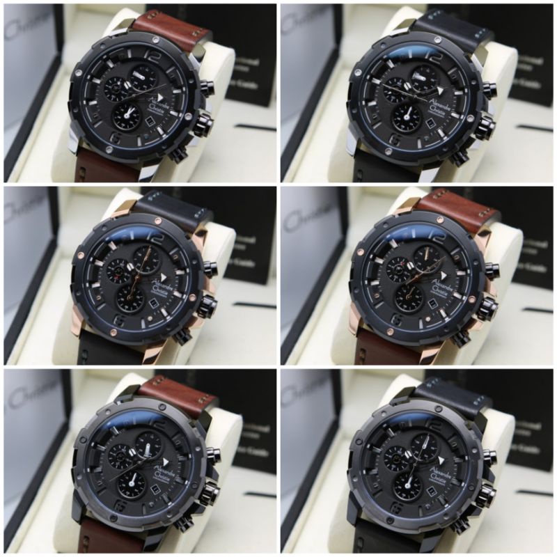 ORIGINAL JAM TANGAN PRIA ORIGINAL ALEXANDRE CHRISTIE AC 6410 / AC6410 / 6410 GARANSI RESMI 1 TAHUN