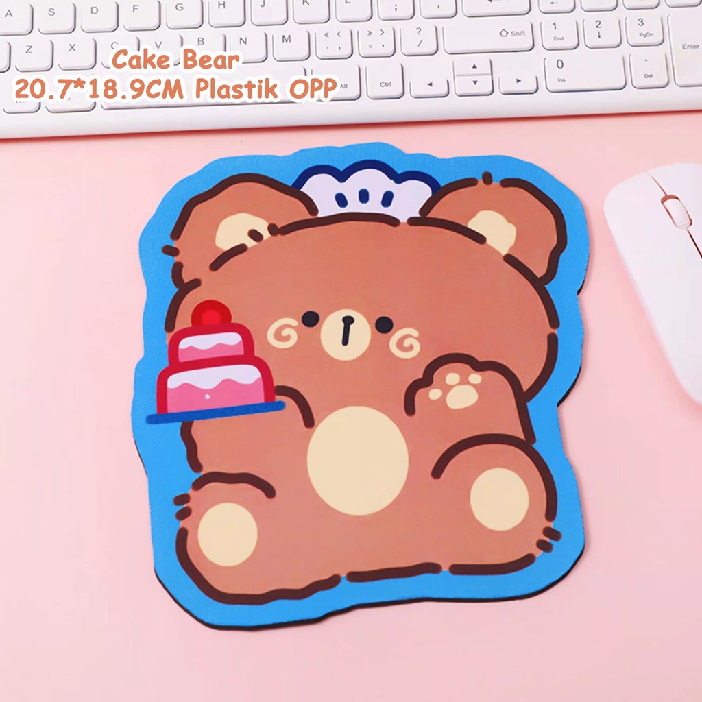 Mouse Pad Karakter Hewan / Mousepad Motif Hewan Lucu/ alas mouse anti selip -Glowy