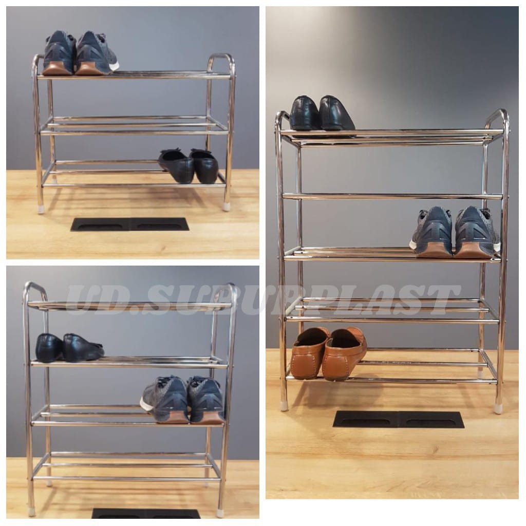 RAK SEPATU / RAK SEPATU STAINLESS SUSUN 3, 4, & 5
